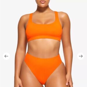 Skims Recycled Swim Tank Bikini Top NWT